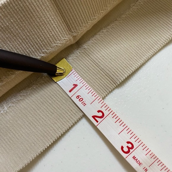 Vtg Lands End Corduroy Trousers Mens 44x26 Tan Made in USA Heritage Ivy League - Picture 14 of 14